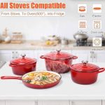 7-Piece Cast Iron Cookware Set for Homes & Hotels i