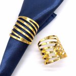 Gold Cuff Napkin Rings for Homes & Hotels i
