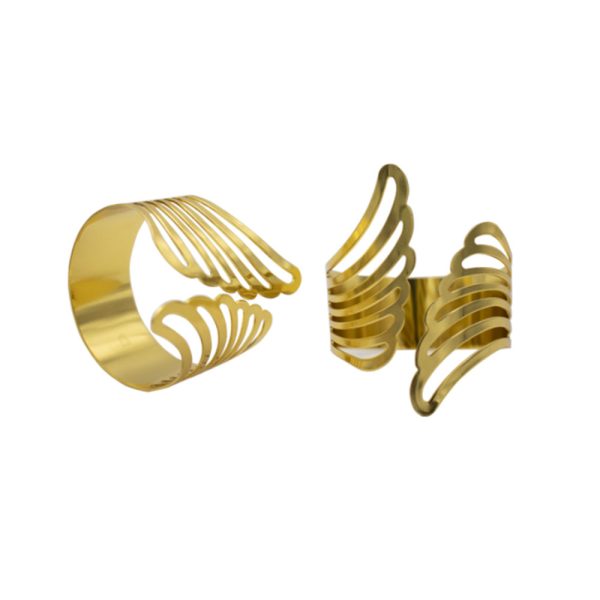 Gold Cuff Napkin Rings for Homes & Hotels