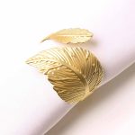 Leaf Design Napkin Rings for Homes & Dining Tables
