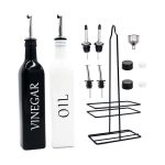 Oil & Vinegar Dispenser Set for Homes & Kitchens – 17 OZ