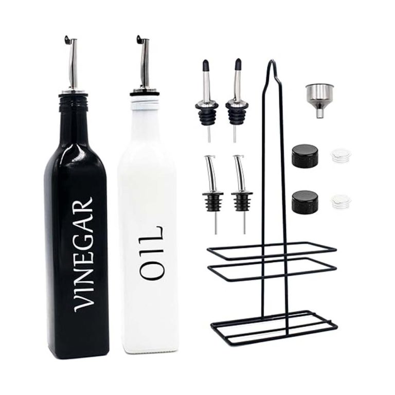 Oil & Vinegar Dispenser Set for Homes & Kitchens – 17 OZ