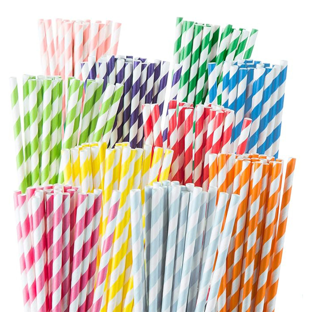 25pcs Colour Strip Paper Straws – Eco-Friendly for Parties & Cafés 25pcs Colour Strip Paper Straws – Eco-Friendly for Parties & Cafés