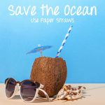 25pcs Colour Strip Paper Straws – Eco-Friendly for Parties & Cafés ii