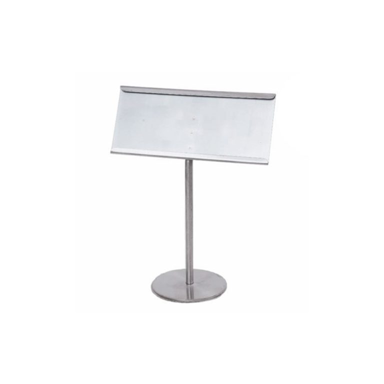 Stainless Steel Buffet Name Tag Holder – For Hotels & Catering