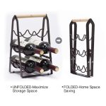 6-Compartment Wine Bottle Storage Stand – For Homes & Restaurants i