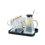 Clear Glass Pitcher 9-Piece Set – Perfect for Homes & Hotels