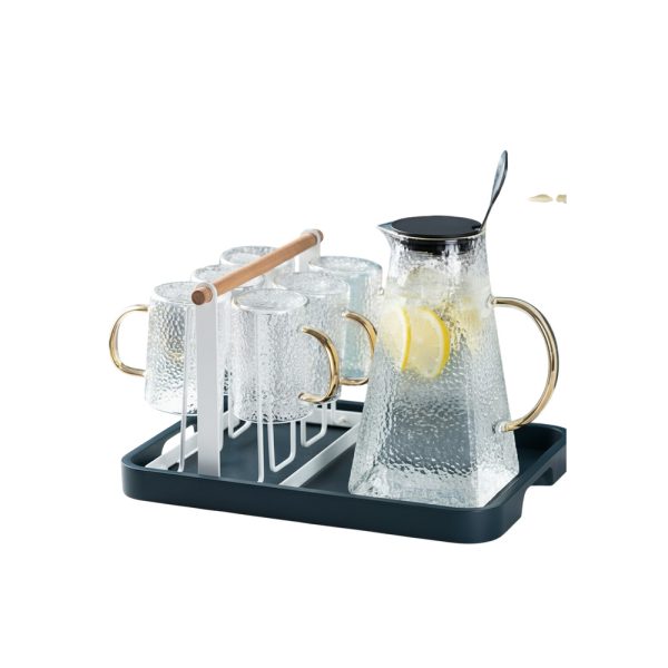 Clear Glass Pitcher 9-Piece Set – Perfect for Homes & Hotels