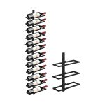 Wall-Mounted Wine Rack for 9 Bottles – Homes & Wine Bars