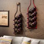 4-Compartment Wine Wall Rack – Ideal for Homes, Bars & Hotels i