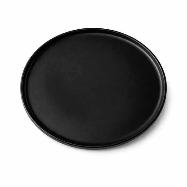 Black Melamine Round Side Plate for Hotels & Catering