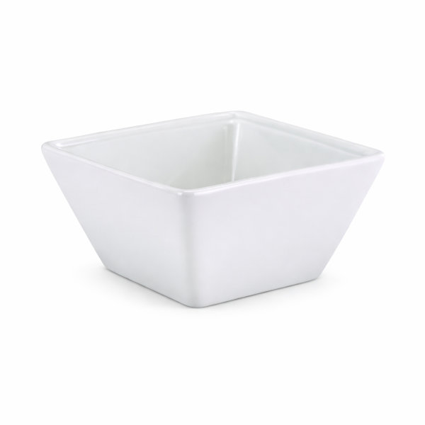 White Porcelain Square Sauce Bowl for Hotels & Catering