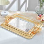 Luxury Gold Serving Tray – For Hotels, Events & Elegant Homes 3