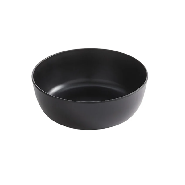 Round Black Melamine Bowl for Restaurants & Homes