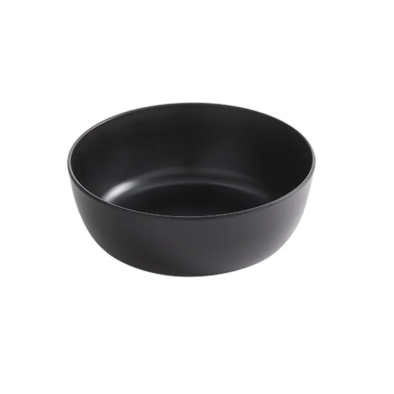 Round Black Melamine Bowl for Restaurants & Homes