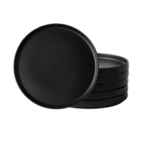 Black Melamine Round Side Plate for Hotels & Catering 1