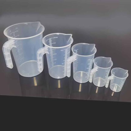 Plastic Measuring Cups Set – Multi Sizes for Kitchens, Homes & Bakers i