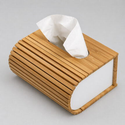Bamboo Tissue Box Holder – Natural Elegance for Modern Spaces
