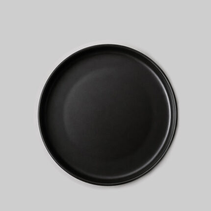 Black Melamine Dinner Plate – Strength Meets Everyday Elegance