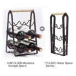 6 Bottle Wine Storage Stand – Durable Rack for Homes & Restaurants i