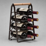 6 Bottle Wine Storage Stand – Durable Rack for Homes & Restaurants