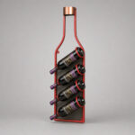 4 Bottle Wine Wall Rack – Space-Saving Storage for Homes & Bars