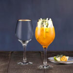 Pasabahce Amber Goblets Gold Rim Set – Luxury Glassware for Homes & Events ii