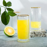 Pasabahce Elysia Glasses 280ml Gold Rim – Drinkware for Homes & Hotels ii