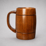 Wooden Beer Mug – Rustic Drinkware for Homes, Bars & Restaurants