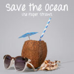 Striped Paper Straws 25pcs – Eco-Friendly for Parties & Cafés i