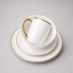 Gold & White Dinner Set – 16pcs Porcelain for Homes & Hotels ii