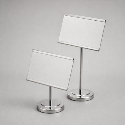 Stainless Steel Buffet Label Holder – Display Tags for Hotels & Catering i