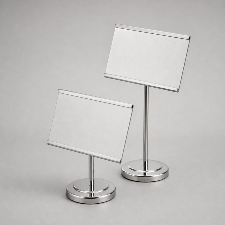 Stainless Steel Buffet Label Holder – Display Tags for Hotels & Catering i