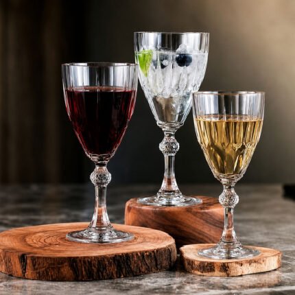 Pasabahce Diamond Red Wine Glass Set 300ml 6pcs for Hotel Kitchens, Restaurant Kitchens, Commercial Kitchens i
