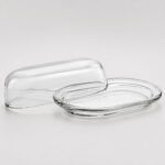 Pasabahce Glass Butter Dish for Hotel Kitchens, Restaurant Kitchens, Commercial Kitchens