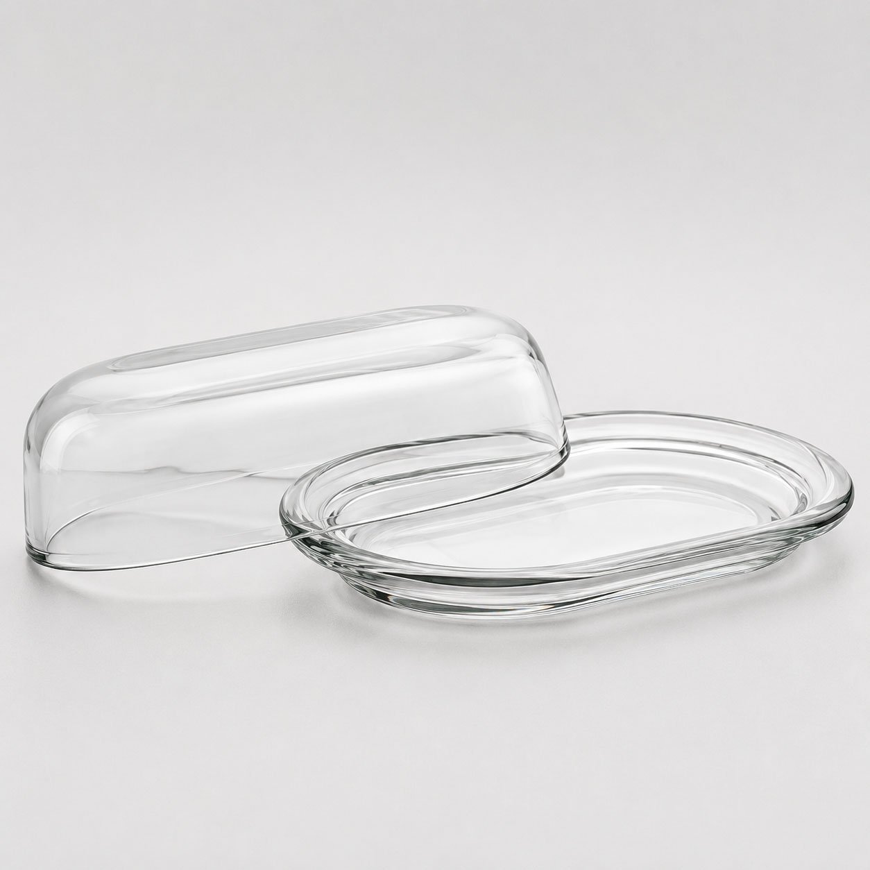 Pasabahce Glass Butter Dish for Hotel &amp; Restaurant