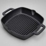 26cm Square Cast Iron Grill Pan | For Hotel Kitchens, Restaurant Kitchens, Commercial Kitchens & Industrial Kitchens