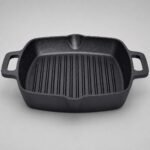 26cm Square Cast Iron Grill Pan | For Hotel Kitchens, Restaurant Kitchens, Commercial Kitchens & Industrial Kitchens i
