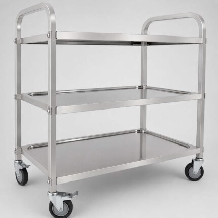 3 Tier Stainless Steel Kitchen Trolley | For Hotel Kitchens, Restaurant Kitchens, Commercial Kitchens & Industrial Kitchens