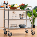 3 Tier Stainless Steel Kitchen Trolley | For Hotel Kitchens, Restaurant Kitchens, Commercial Kitchens & Industrial Kitchens i