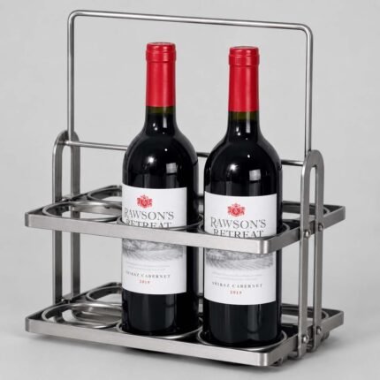 6 Hole Wine Bottle Carrier | For Hotel Kitchens, Restaurant Kitchens, Commercial Kitchens & Industrial Kitchens i