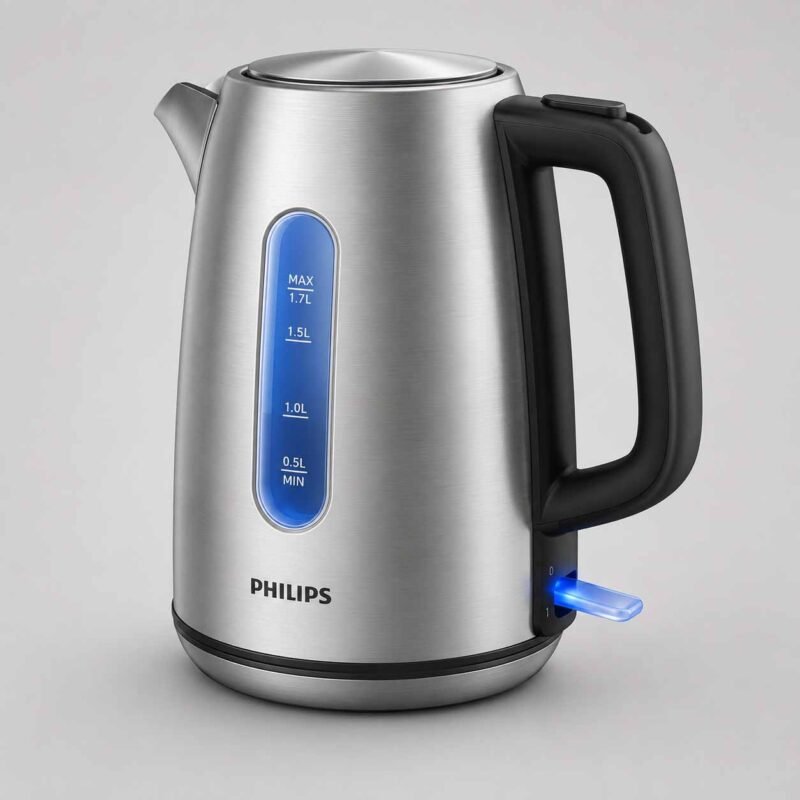 Philips HD9357/12 Electric Kettle features durable stainless steel and rapid boiling. For Hotel Kitchens, Restaurant Kitchens