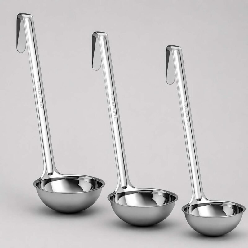Stainless Steel Long Handle Ladle | For Hotel Kitchens, Restaurant Kitchens, Commercial Kitchens & Industrial Kitchens