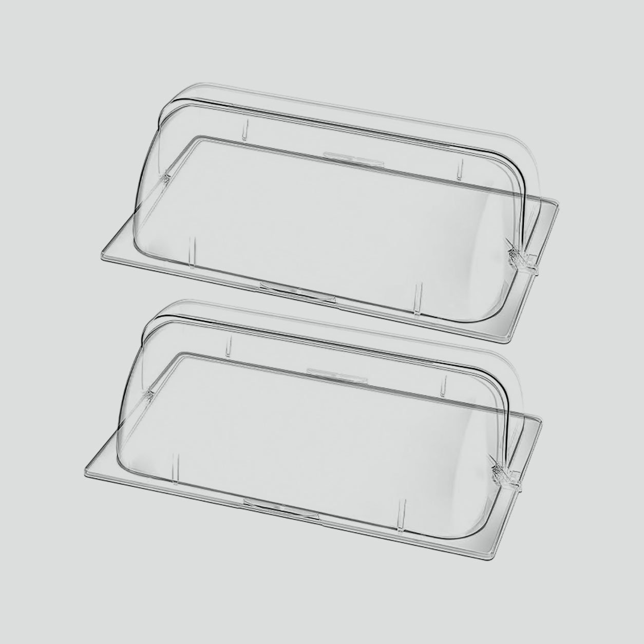 Transparent Propythelene Food pan chafing dish roll top covers ii Transparent Propythelene Food pan chafing dish roll top covers ii
