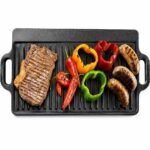 Wellmes Cast Iron Griddle Pan | For Hotel Kitchens, Restaurant Kitchens, Commercial Kitchens & Industrial Kitchens i