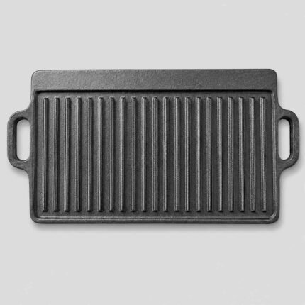 Wellmes Cast Iron Griddle Pan | For Hotel Kitchens, Restaurant Kitchens, Commercial Kitchens & Industrial Kitchens