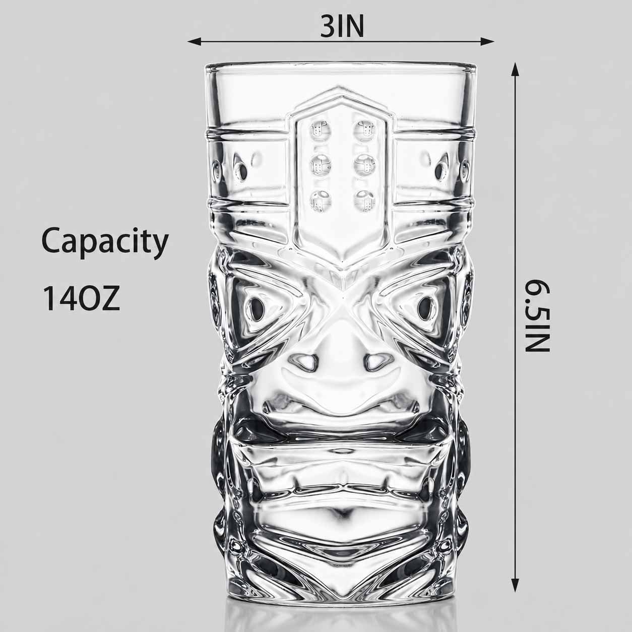 Zombie Tiki Glass Cup | For Hotel Kitchens, Restaurant , Commercial Zombie Tiki Glass Cup | For Hotel Kitchens, Restaurant , Commercial