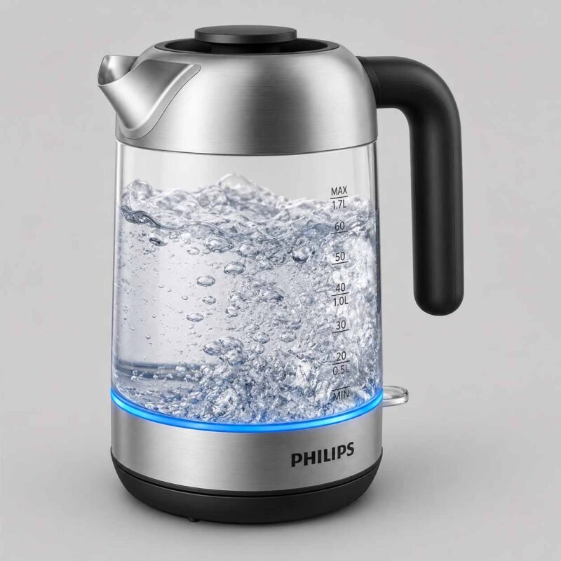 Philips HD9339/81 Acrylic Electric Kettle boils water quickly and safely. For Hotel Kitchens, Restaurant Kitchens i