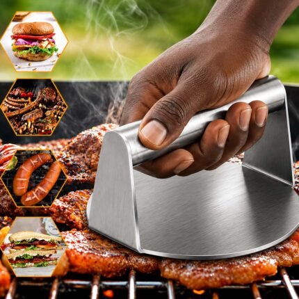 Stainless Steel Burger Press For Commercial Kitchen i