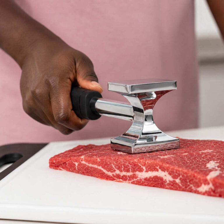 Kitchen Mallet for Steak – Meat Tenderizer Tool for Food Preparation i